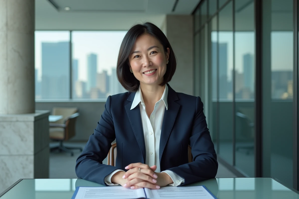 Femme d affaires élégante dans un bureau moderne