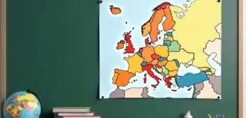 Carte de l’Europe vierge : outil pédagogique incontournable